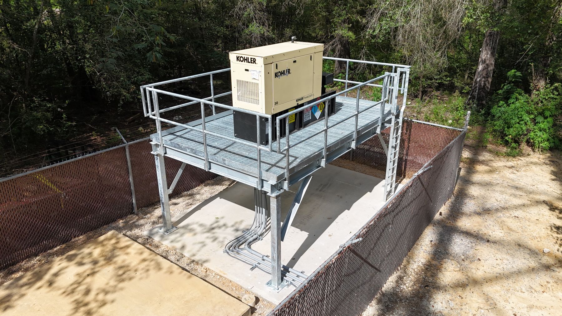 Platform and generator installation